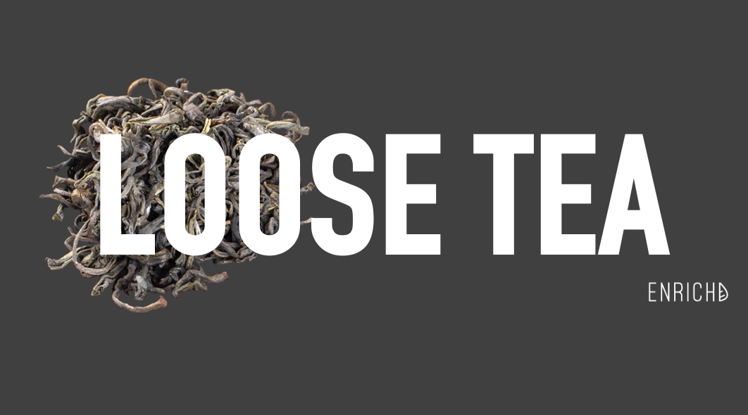 A selection of high-quality loose leaf teas from ENRICHD, perfect for a rich and flavourful tea experience