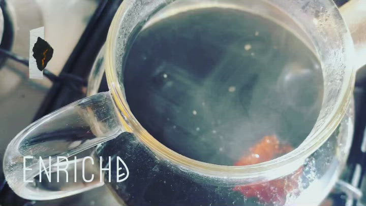 ENRICHD SUPERFOODS, Medicinal Mushrooms, Chaga Chunks, Inonotus obliquus, chaga, Fresh Batch, wild crafted, North American, immune defence, wellness, antioxidant, adaptogens, chaga tea, brewing