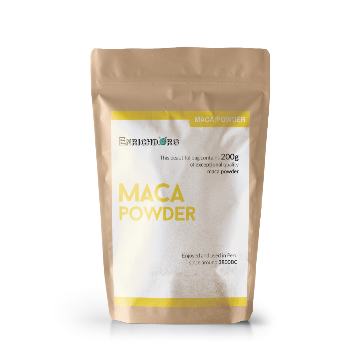ENRICHD SUPERFOODS, Superfoods, Maca Powder, Organic, Gelatinised, vegan, gluten free, bioavailable, supplement , maca