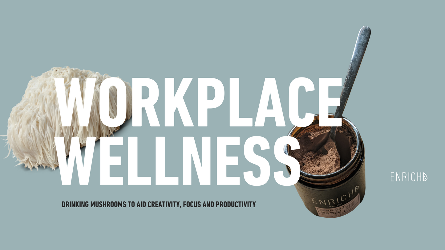 mushrooms, mushroom tea, workplace wellness, best places to work