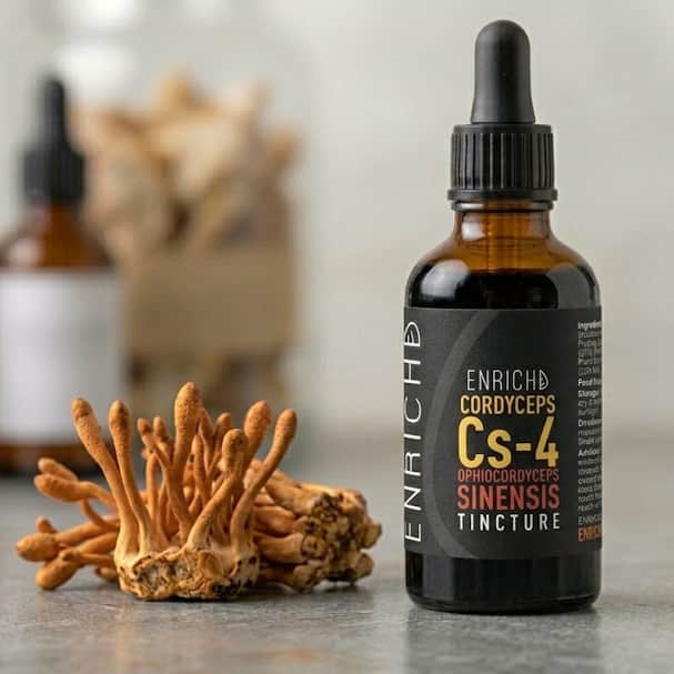 Cordyceps Sinensis CS4 Tincture – Pre-Order: Delivery August 8th, 2026 Cordyceps Mushroom Tincture 50ml | Double Extract | ENRICHD