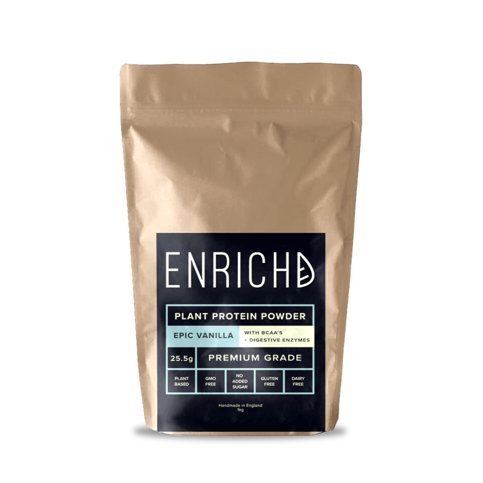 ENRICHD SUPERFOODS Protein EPIC VANILLA Protein Powder (BCAA's) Plant Based & Vegan