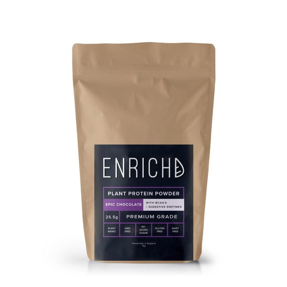 ENRICHD SUPERFOODS, Protein, EPIC CHOCOLATE Protein Powder, BCAA's, Plant Based, Vegan, gluten free, dairy free, gmo free, protein powder